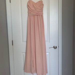 Lulu's Blush Pink Maxi Dress